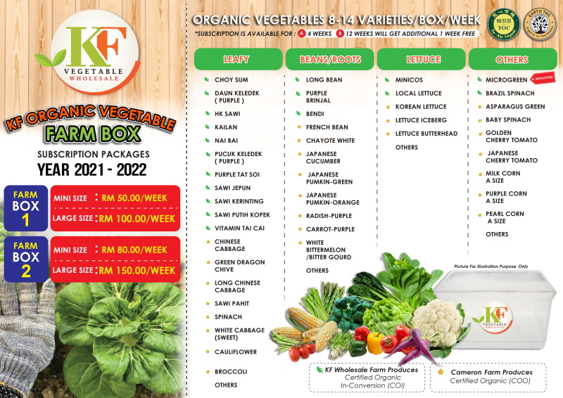 KF Organic Vegetable Farm Box